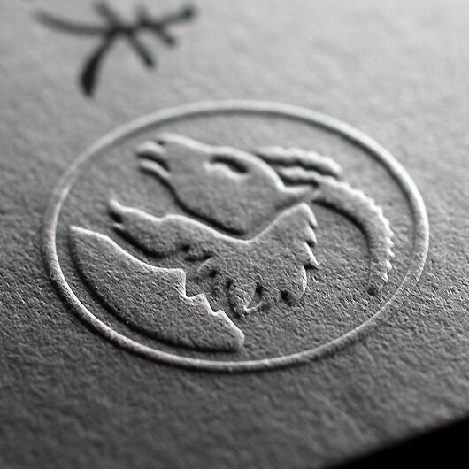 浮き出し(エンボス加工)名刺制作例