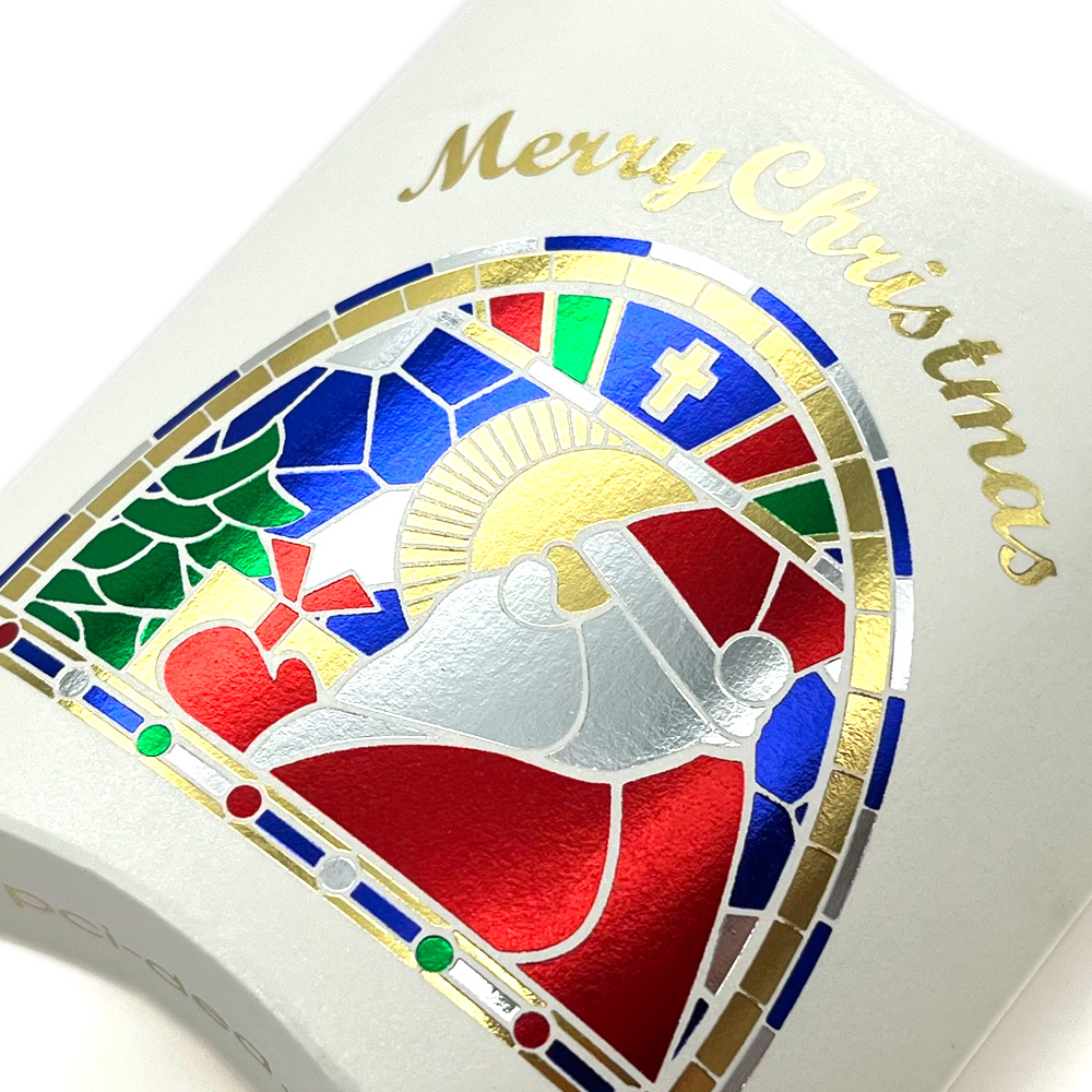 箔押し加工ノベルティ(金・銀・レッド・ブルー・グリーン)